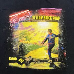 Elton John Farewell Yellow Brick Road Tour T-Shirt XXL Black Concert Music 2022